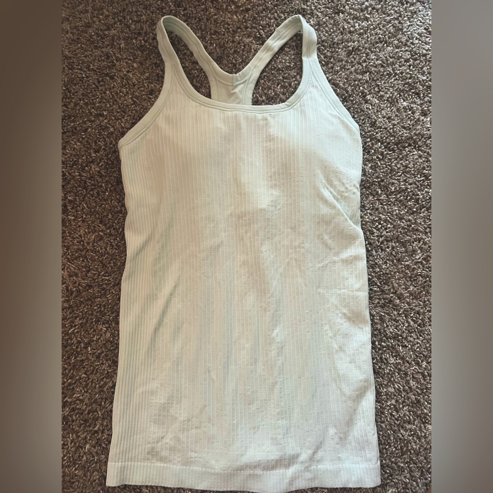 Lululemon Ebb to Street Tank Sheer Blue